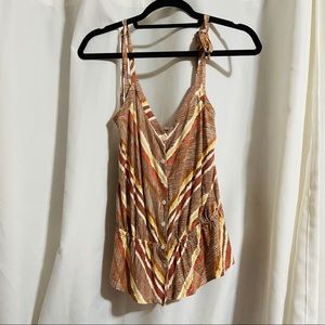 ELLA MOSS SUMMER BEIGE BUTTON TOP